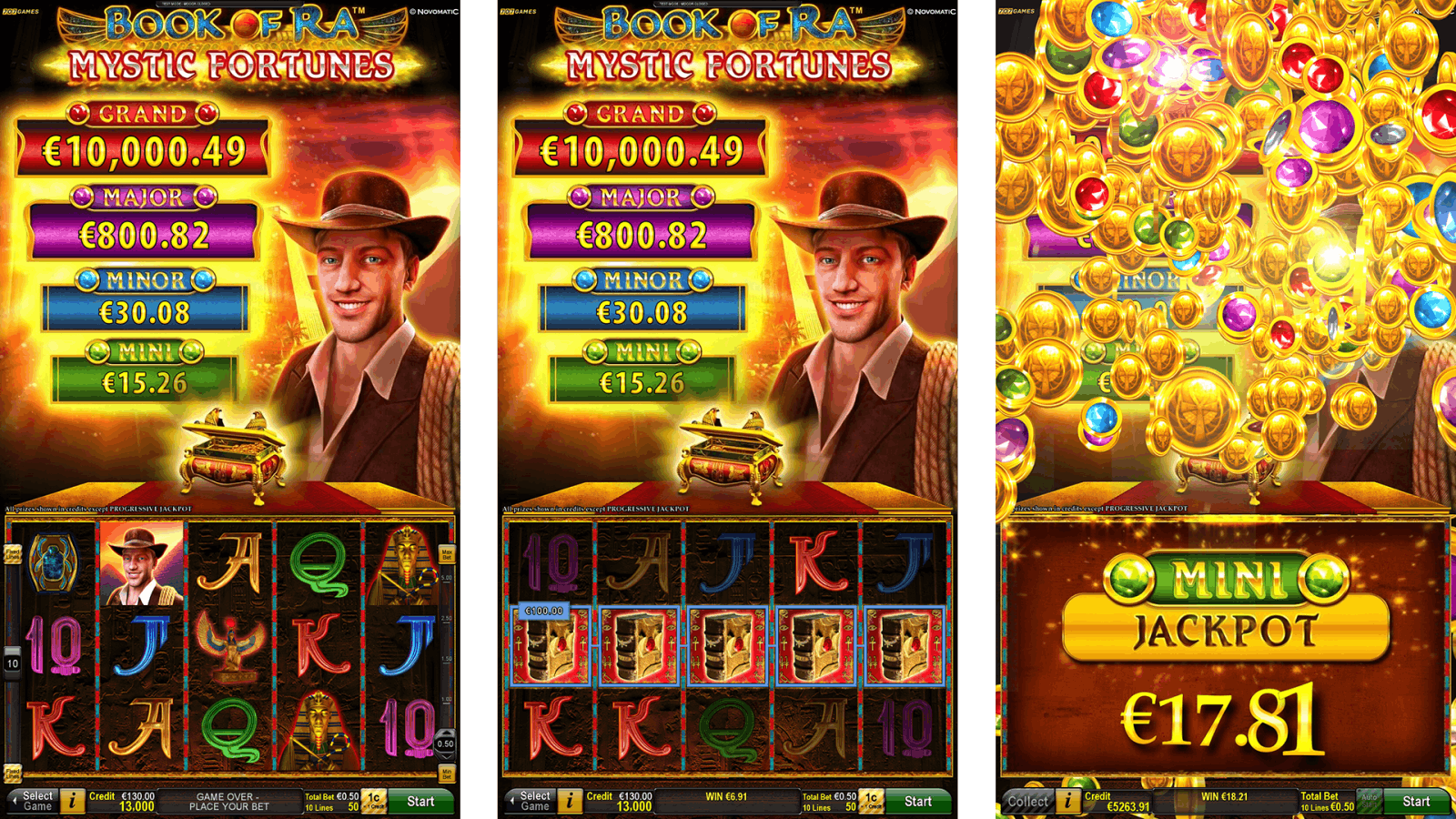 Book of Ra Mystic Fortunes — Novomatic (video slot) · RTP 95,03%